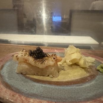 Maki Kosaka - Seared Botan Ebi with Caviar - Japanese Near Me - New York, New York Maki Kosaka - Seared Botan Ebi with Caviar - Japanese Near Me - New York, New York