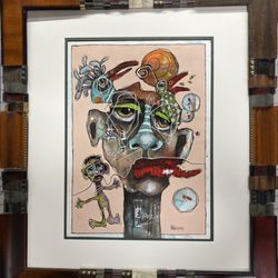TJ Custom Mats & Frames - A truly custom frame, I tried to capture the artists vision in this frame.
