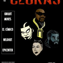 Prime Vice Studios - Poster design featuring original comic characters.