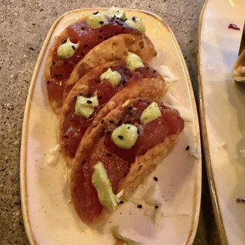Monkeypod Kitchen by Merriman - Ahi Poke Tacos - New American Near Me - Kihei, Hawaii
