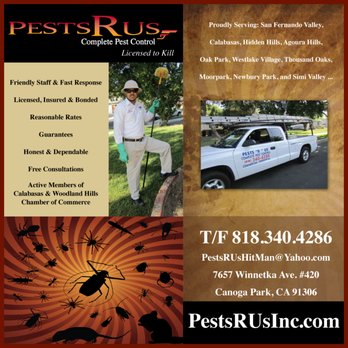 Pests R Us - Pest Control Near Me - Canoga Park, California Pests R Us - Pest Control Near Me - Canoga Park, California
