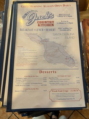 Menu photo 8 Original Jack's Country Kitchen Avalon, CA Menu photo 8 Original Jack's Country Kitchen Avalon, CA