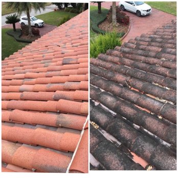 Pierce Building Services Inc - Before and After Results / Tile Roof Cleaning - Window Washing Near Me Pierce Building Services Inc - Before and After Results / Tile Roof Cleaning - Window Washing Near Me