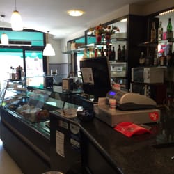 Bar Cecco - Inside of the bar, with snacks, food and drinks.