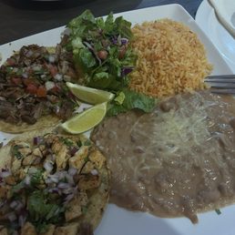 Chicken And carnitas tacos. Chicken And carnitas tacos.