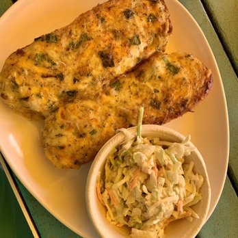 LuLu's Destin - Crab melt and coleslaw with lots of cilantro! - Seafood Near Me - Destin, Florida
