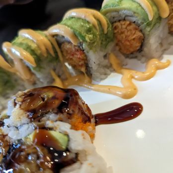 Sushi 9 - Dynamite and  San Antonio roll - Sushi Bars Near Me - Katy, Texas