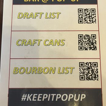 Pop Up Chicken Shop - Bar menu - Chicken Shop Near Me - Bloomington, Illinois