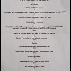 Taylor’s Deli - Update, June 2024 menu, operating as Taylor's Deli