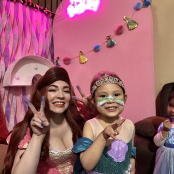 Princess Parties USA - Ariel with the birthday Princess - Party Characters Near Me Princess Parties USA - Ariel with the birthday Princess - Party Characters Near Me