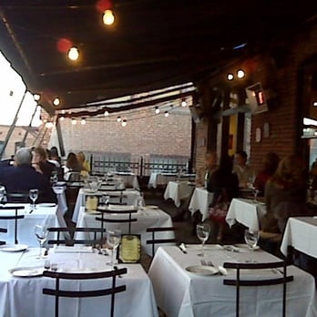 Cafe Santorini - Patio at Cafe Santorini - Italian Near Me - Pasadena, California