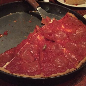 Pizzeria Uno - Half left. Pepperoni. - Pizza Near Me - Chicago, Illinois Pizzeria Uno - Half left. Pepperoni. - Pizza Near Me - Chicago, Illinois
