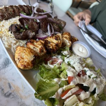 Hush Hush Cafe - Mixed Grill Kabob Plate - Lebanese Near Me - Lake Oswego, Oregon