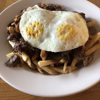 The Peach Cafe - Short Rib Poutine - New American Near Me - Monrovia, California The Peach Cafe - Short Rib Poutine - New American Near Me - Monrovia, California