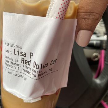 Chick-fil-A - ows a hand holding a cup of coffee - Fast Food Near Me - Atlanta, Georgia Chick-fil-A - ows a hand holding a cup of coffee - Fast Food Near Me - Atlanta, Georgia