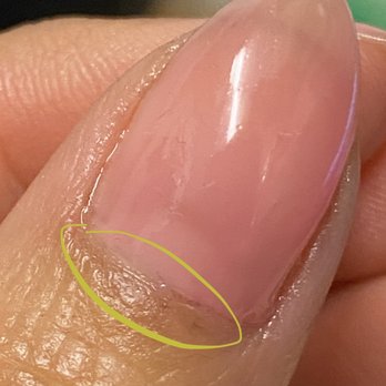 Elaine's Nails - The gel is on my skin.. wasn't cleaned up so now it's lifting and catching my hair and clothes - Nail Salons Near Me - Las Vegas, Nevada Elaine's Nails - The gel is on my skin.. wasn't cleaned up so now it's lifting and catching my hair and clothes - Nail Salons Near Me - Las Vegas, Nevada