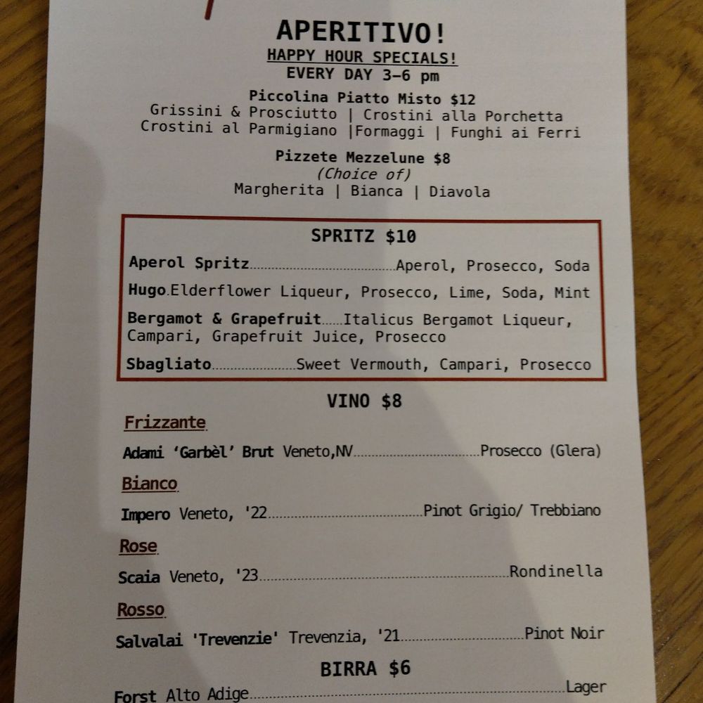 August 2024 Happy Hour menu August 2024 Happy Hour menu