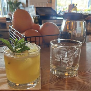 Bartaco - Passion fruit margarita (and water) - Mexican Near Me - Garden City, New York