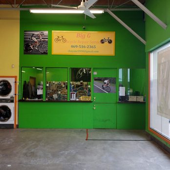 Big G Bicycle Repair Service - Big G - inside laundromat on the right. - Bike Repair/Maintenance Near Me - Irving, Texas Big G Bicycle Repair Service - Big G - inside laundromat on the right. - Bike Repair/Maintenance Near Me - Irving, Texas