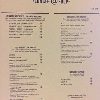 Restaurant de la Place - Lunch @ DLP - Italian Near Me - Châteauguay, Quebec Restaurant de la Place - Lunch @ DLP - Italian Near Me - Châteauguay, Quebec