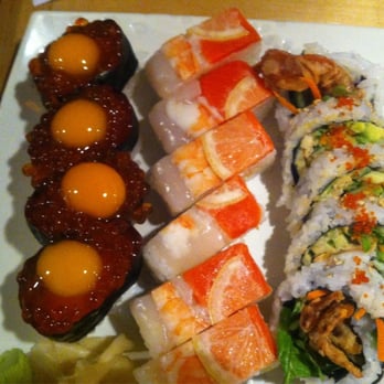 Toshi Sushi - Yes the quail egg nigiri, really yummy. Box sushi. Spider roll. - Sushi Bars Near Me - Vancouver, British Columbia Toshi Sushi - Yes the quail egg nigiri, really yummy. Box sushi. Spider roll. - Sushi Bars Near Me - Vancouver, British Columbia