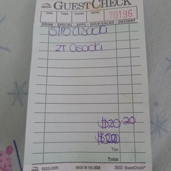 Roberta's Taqueria - Receipt - Mexican Near Me - Williams, California Roberta's Taqueria - Receipt - Mexican Near Me - Williams, California