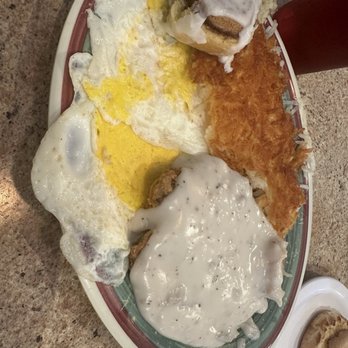 Livingston's Cafe - 7. Chicken Fried Steak with 2 Eggs - Cafes Near Me - Wichita, Kansas