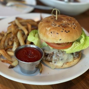 True Food Kitchen - All American Burger w fries - New American Near Me - Los Angeles, California True Food Kitchen - All American Burger w fries - New American Near Me - Los Angeles, California