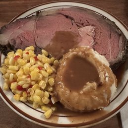 Prime rib dinner Prime rib dinner
