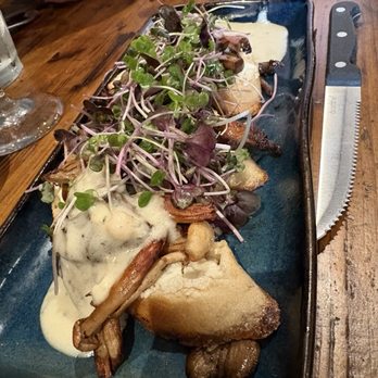 Tupelo Grille - Wild Mushroom on crostini - Seafood Near Me - Whitefish, Montana
