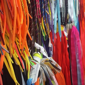 渣甸坊 - Hundreds of shoe laces for sale, one of the many strange stalls here! - Farmers Market Near Me - Hong Kong, HK