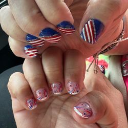 4th of July Americana Nails