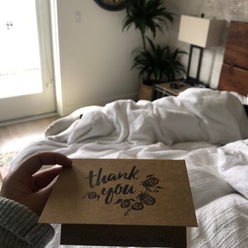 Wine Stone Inn - Sweet handwritten thank you note - Hotels Near Me - Orcutt, California Wine Stone Inn - Sweet handwritten thank you note - Hotels Near Me - Orcutt, California