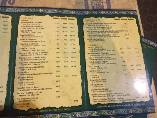 Menu photo 2 Taberna Coloniales Seville, SE