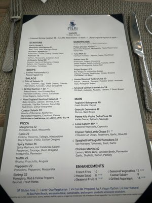 Menu photo 4 Polpo Palm Beach Manalapan, FL