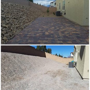 Advantage Landscape - before and after of our family and pet friendly backyard - Landscaping Near Me - Las Vegas, Nevada