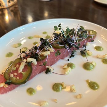 Landrace - Citrus Cured Tuna - New American Near Me - San Antonio, Texas Landrace - Citrus Cured Tuna - New American Near Me - San Antonio, Texas