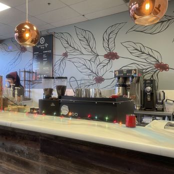 Lighthouse Coffee - a coffee shop counter with a coffee machine - Coffee & Tea Near Me - Reno, Nevada