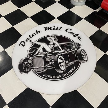 Dutch Mill Diner - Logo on floor - Diners Near Me - Tillamook, Oregon Dutch Mill Diner - Logo on floor - Diners Near Me - Tillamook, Oregon