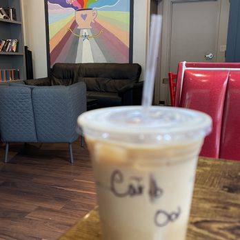 Cafe Lucia - Caribbean latte with oat milk - Cafes Near Me - Atlanta, Georgia Cafe Lucia - Caribbean latte with oat milk - Cafes Near Me - Atlanta, Georgia