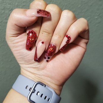 Alexia's Nails And Spa - My Valentine nails - Nail Salons Near Me - South Gate, California Alexia's Nails And Spa - My Valentine nails - Nail Salons Near Me - South Gate, California