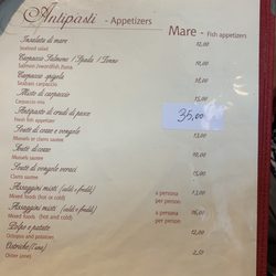 Ristorante la Tripolina Ristorante e Pizzeria - Menu