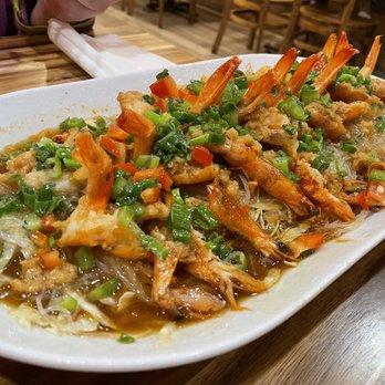 Yue Bai Wei - special shrimp over glass noodles - Chinese Near Me - Pittsburgh, Pennsylvania Yue Bai Wei - special shrimp over glass noodles - Chinese Near Me - Pittsburgh, Pennsylvania