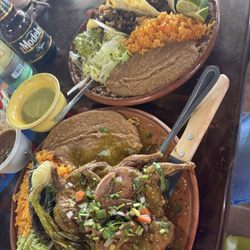 Taqueria Y Restaurante El Sol De Mexico - Asada taco plate and quail in green sauce. Both amazing!