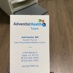 Adventist Health Medical Office - Tulare - Here's a good MD with awesome staff!!! 10/26/22