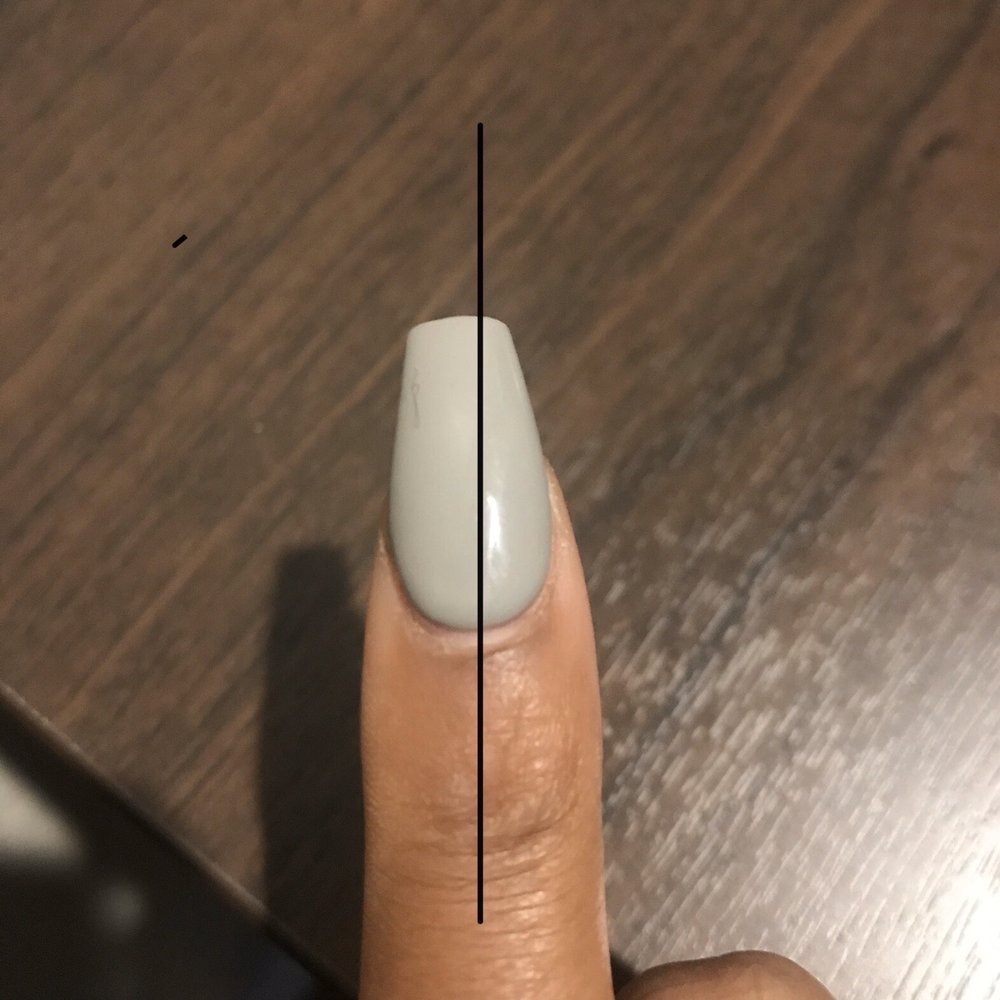 New Moon Nails - The nail is totally crooked! - Waxing Near Me - Mesa, Arizona