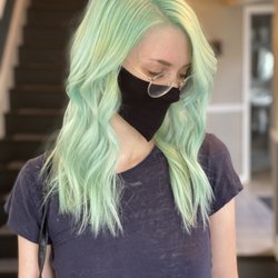 Swoon Salon and Spa - Vivid mint and cut by Andrea