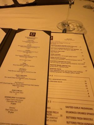Menu photo 1 Delmonico Steakhouse Las Vegas, NV
