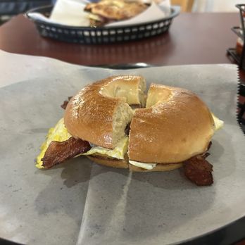 Farrell's On the Island - Bacon egg and cheese bagel sandwich - Sandwiches Near Me - Tampa, Florida