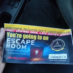 First Empire Escape Rooms - Coupons for our bad experience